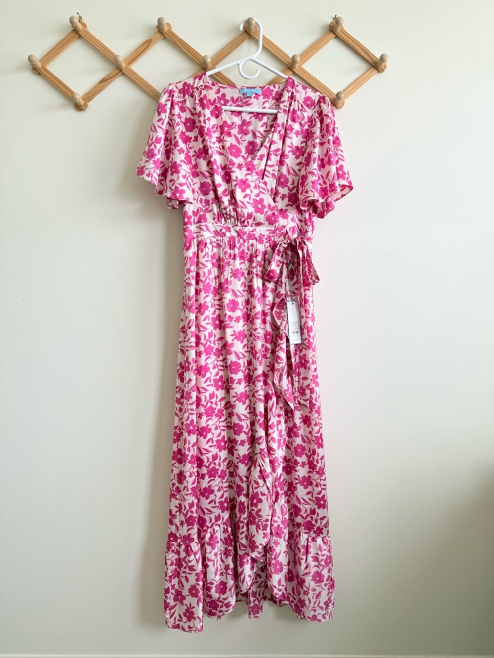 Draper James RSVP flutter sleeve wrap maxi dress